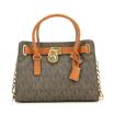 Michael Kors Hamilton Handtas Logo Bruin-30t2ghms3b -01