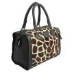 MicMac Handtas leder "Animal" Giraffe 02