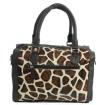 MicMac Handtas leder "Animal" Giraffe 04