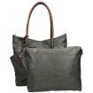 Twingbag Shopper Groot Bag in Bag Grau/Cognac 05