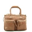 MicMac Handtas A5 craquelé Dark Tan 15231 -01