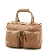 MicMac Handtas A5 craquelé Dark Tan 15231 -02
