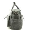 MicMac Handtas A4 craquelé Grey 15232 -03