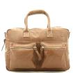 MicMac Handtas A4 craquelé Dark Tan 15232 -01