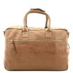MicMac Handtas A4 craquelé Dark Tan 15232 -04