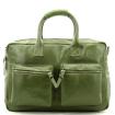 MicMac Handtas A4 craquelé Dark Green 01