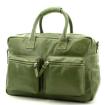 MicMac Handtas A4 craquelé Dark Green 02