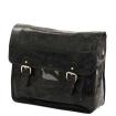 MicMac A4 Schoudertas Craquelé Black 02