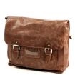 MicMac A4 Schoudertas Craquelé Dark Tan 02