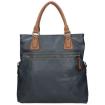 Twinbag Handtas Donker Blauw/Cognac 04