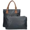 Twinbag Handtas Donker Blauw/Cognac 05