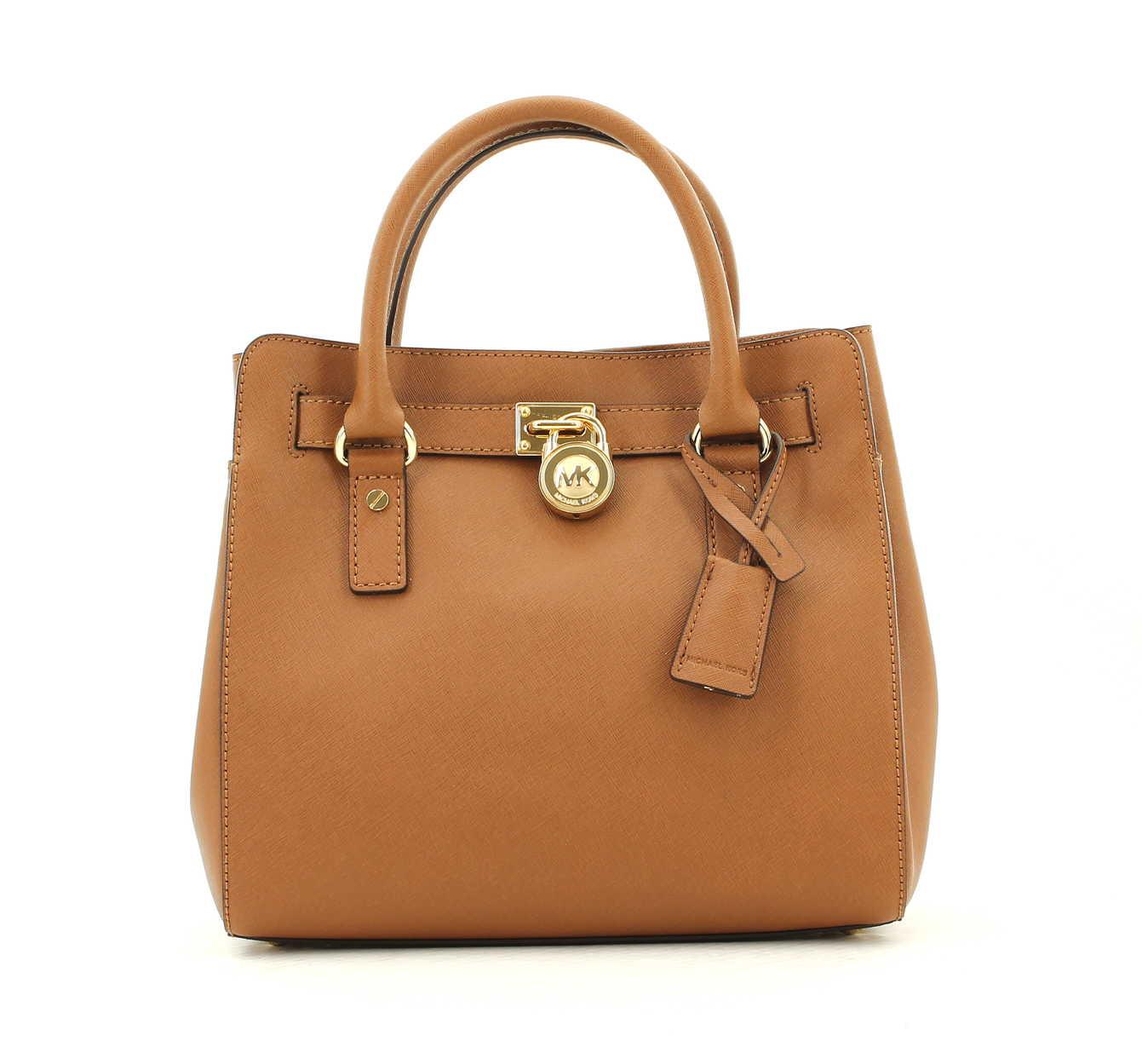 Michael Kors Hamilton Handtas Cognac
