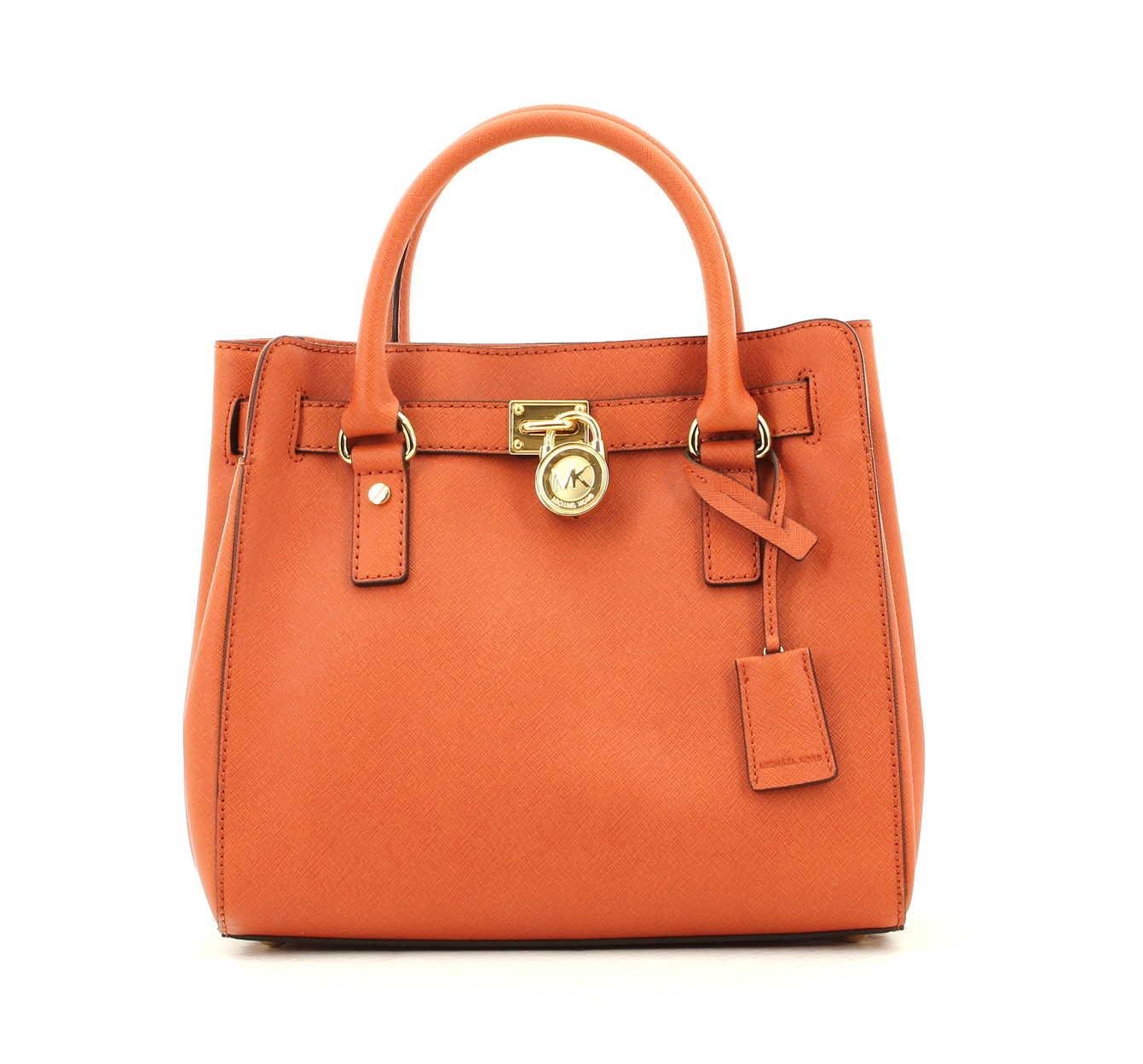 Michael Kors Hamilton Handtas Orange