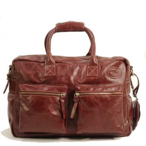 MicMac Westernbag A4 craquelé Bordeaux
