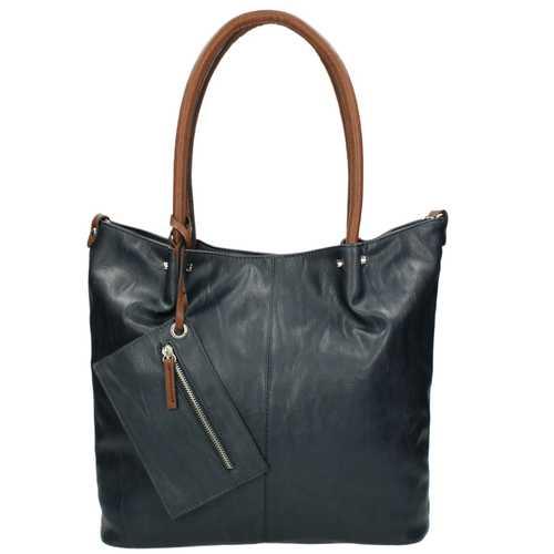 Shopp.med bag in bag 507 Blauw/Cognac 400