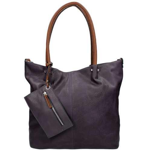 Twinbag Shopper Groot Bag in Bag Lilac/Cognac