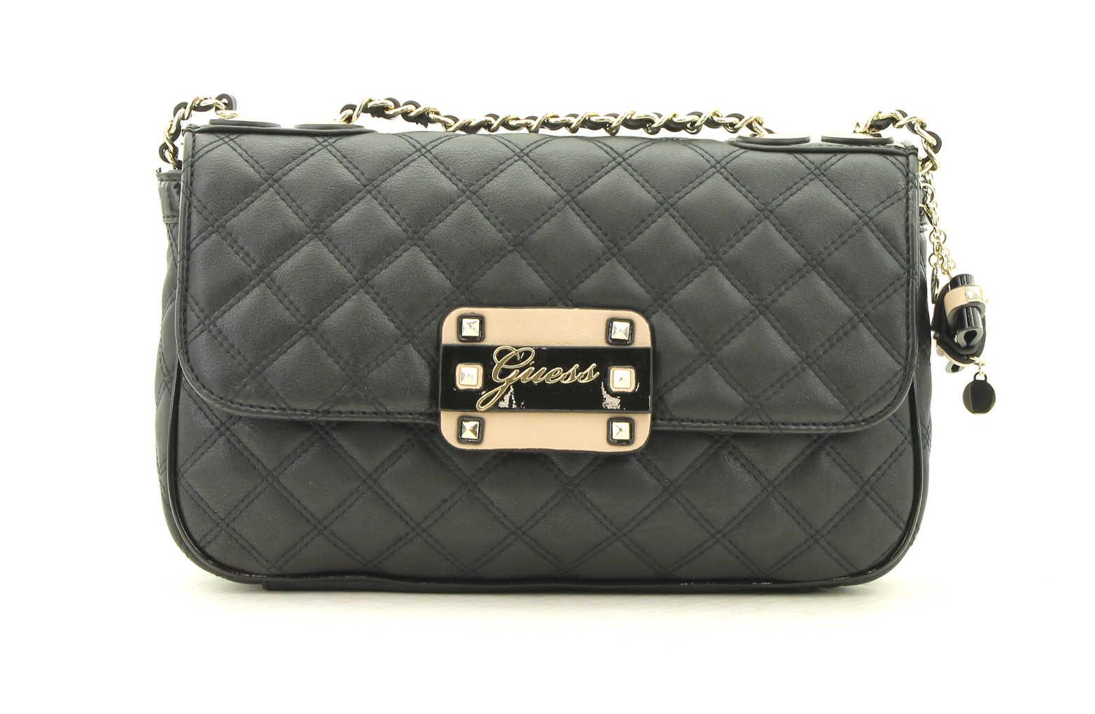 Guess Schoudertas met Ketting Black