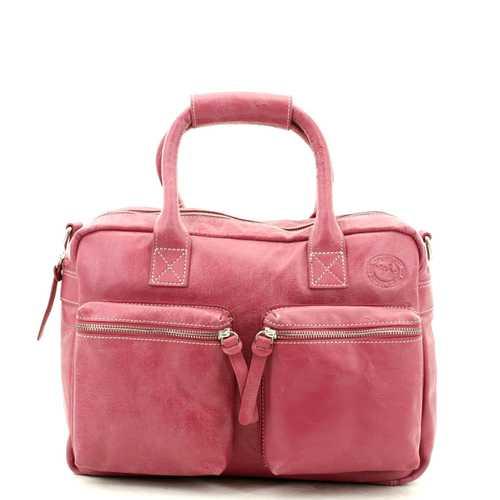 MicMac Westernbag A5 craquelé Fuchsia