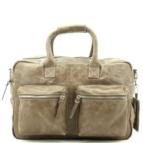MicMac Westernbag A4 craquelé Taupe