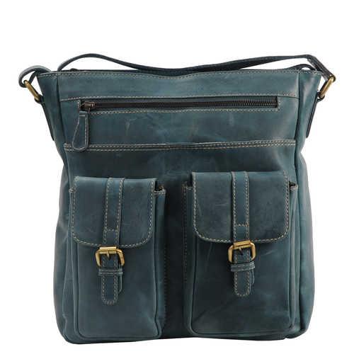 MicMac Ritstas Leder Hunter Jeans Blue
