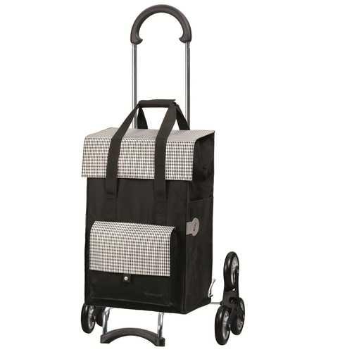Andersen Boodschappentrolley 'Trappenklimmer' Zwart/Beige