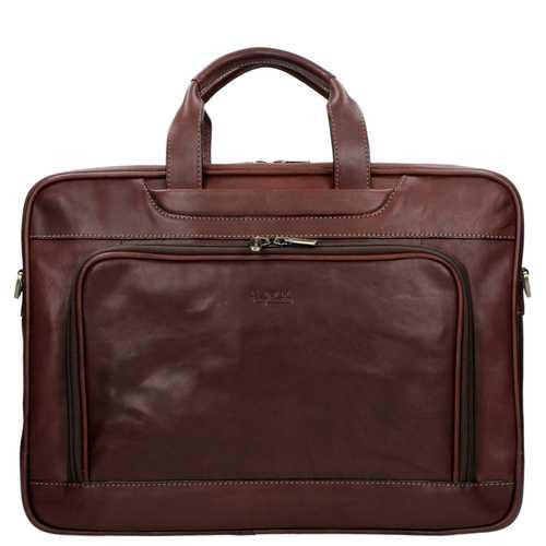 Tony Perotti A4-tas Rits Donker Bruin