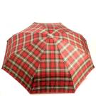 Knirps unisex opvouwbare paraplu automatic Ruit Rood