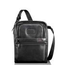 Tumi Alpha Leather Travel Reporter Hoog Model Black