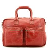 MicMac Westernbag A4 craquelé Red
