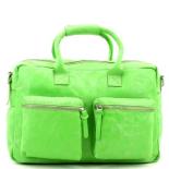 MicMac Westernbag A4 craquelé Green
