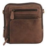 MicMac Unisex tas Hunter leder Dark Brown