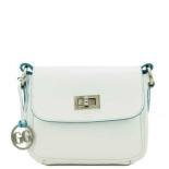 Gio Gini Schoudertas White/Turquoise