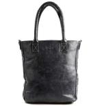 MicMac Shopper Hoog Model Craquelé Navy Blue