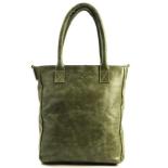 MicMac Shopper Hoog Model Craquelé Dark Green