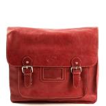 MicMac A4 Schoudertas Craquelé Red