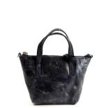 MicMac Ritstasje leder Navy Blue