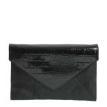 Nova Enveloptas leder/croco Black Nova Enveloptas leder/croco Black