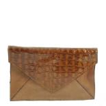 Nova Enveloptas leder/croco Cognac Nova Enveloptas leder/croco Cognac