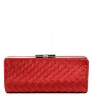 Avondtas Satijn Knip Red