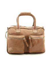 MicMac Westernbag A5 craquelé Dark Tan
