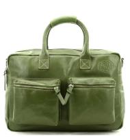 MicMac Westernbag A4 craquelé Dark Green