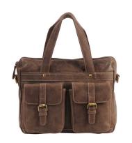 MicMac Laptoptas Dark Brown
