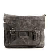 MicMac A4 Schoudertas Craquelé Grey
