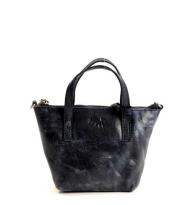 MicMac Ritstasje leder Navy Blue