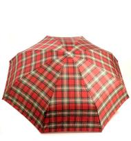 Knirps unisex opvouwbare paraplu automatic Ruit Rood