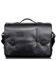 Tumi Alpha Leather Business A4 tas 2-vaks Expandable Black