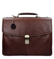 Tony Perotti A4-tas 2-vaks Donker Bruin 01